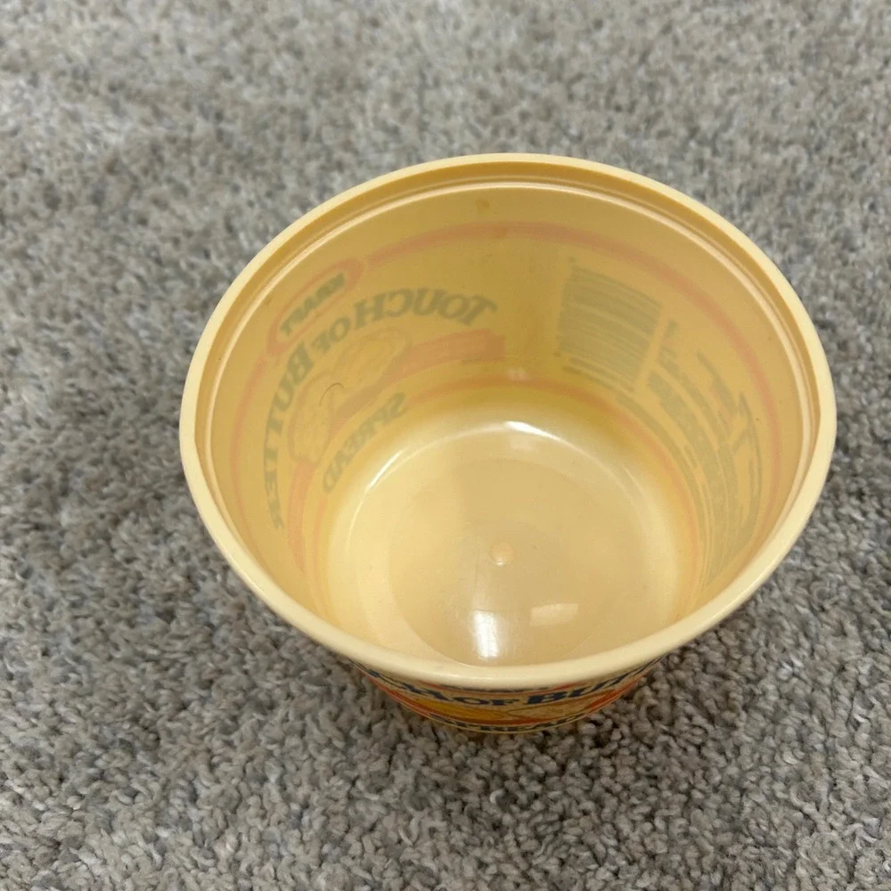 Kraft Touch of Butter Spread Tub Vintage Style Plastic Container No Lid‎